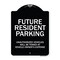 Signmission Designer Series-Unauthorized Vehicles Will Be Towed Black & White, 24" x 18", BW-1824-9746 A-DES-BW-1824-9746 - alternate 1